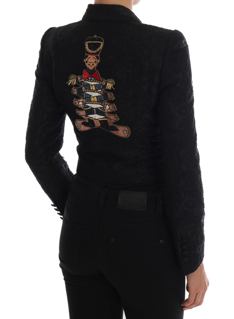 Enchanted Floral Crystal Blazer Jacket - ventzia