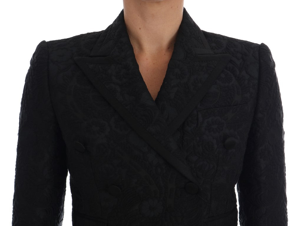 Enchanted Floral Crystal Blazer Jacket - ventzia
