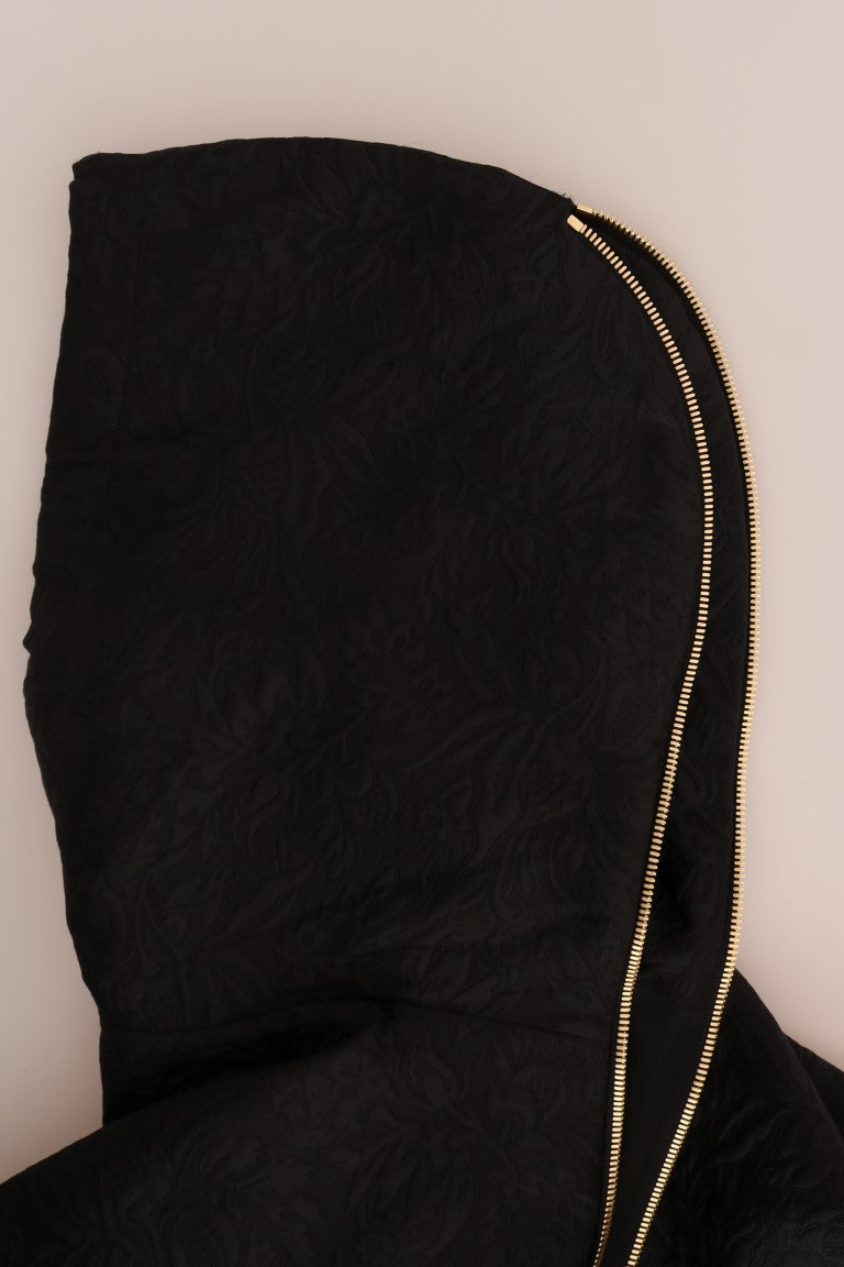 Enchanted Brocade Crystal Hooded Sweater - ventzia