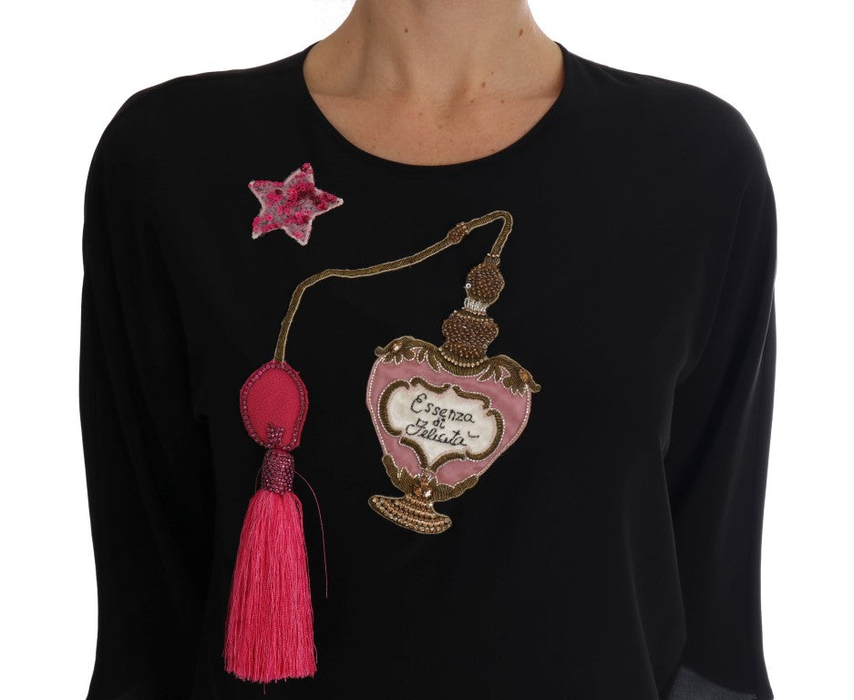 Fairy Tale Embroidered Silk Blouse - ventzia
