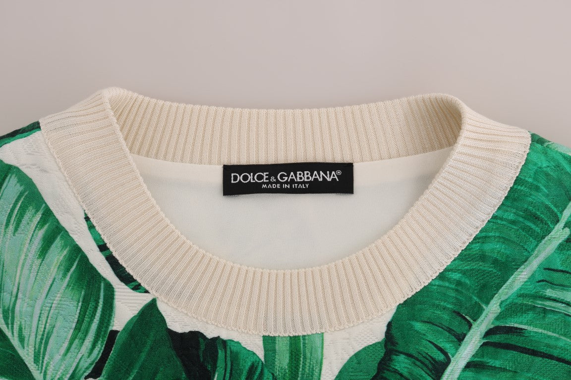 Tropical Sequined Sweater - Lush Greenery Edition - ventzia