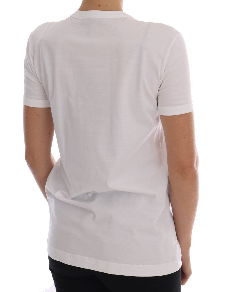 Sequined Fairy Tale Cotton T-Shirt - ventzia