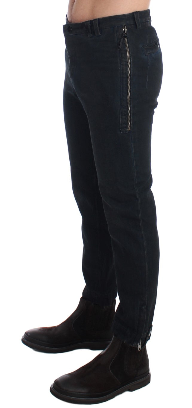 Chic Blue Slim Fit Denim Jeans - ventzia