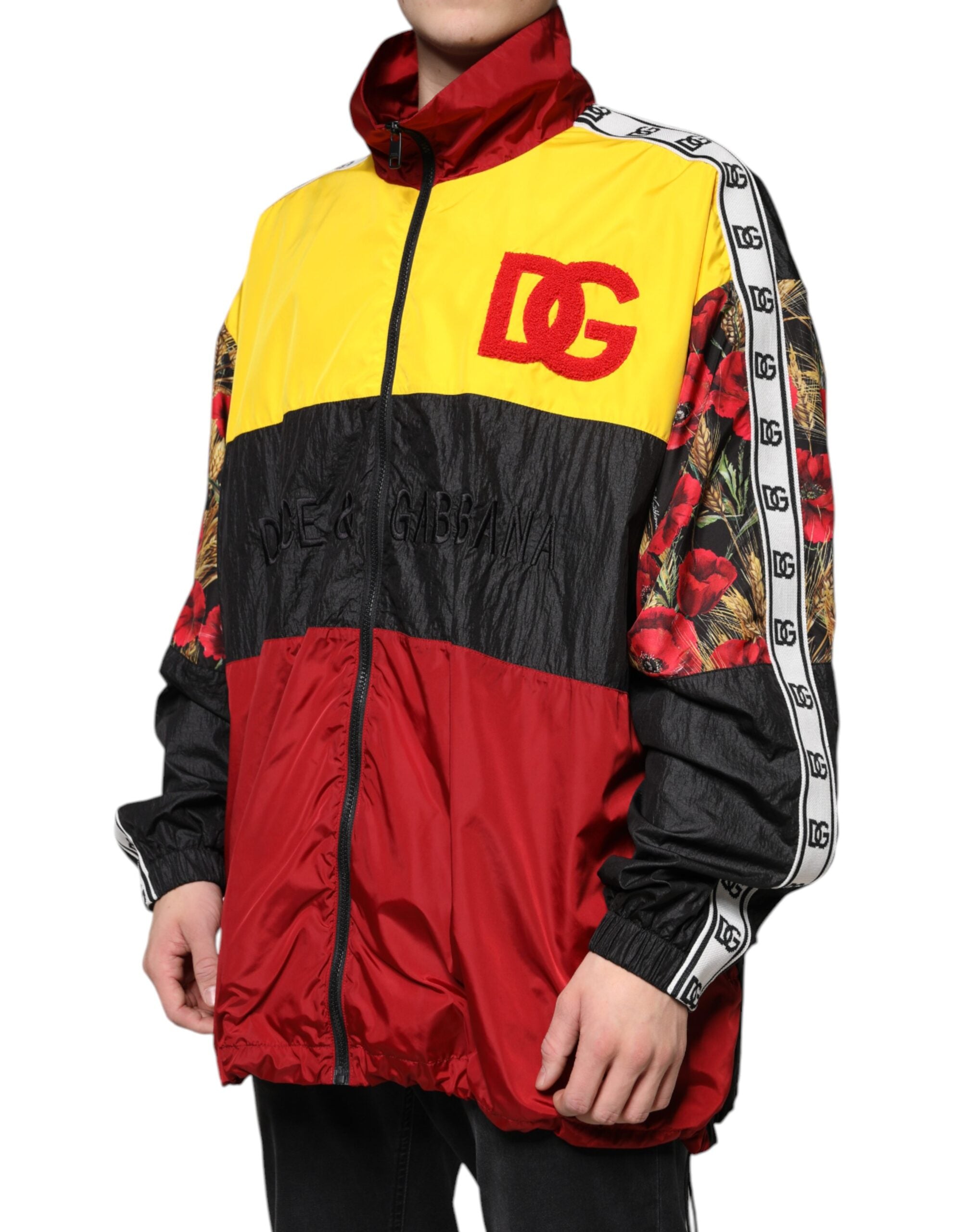 Multicolor Patchwork Men Full Zip Sweater - ventzia