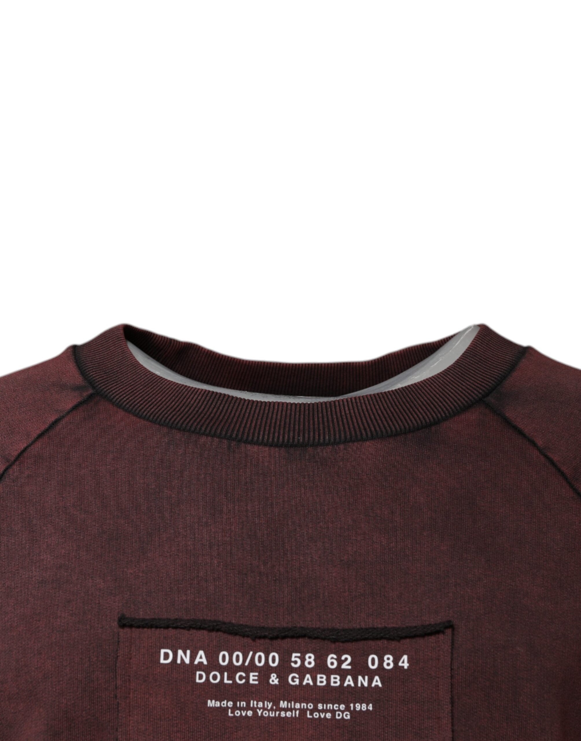 Brown Logo Cotton Crew Neck Pullover Sweater - ventzia