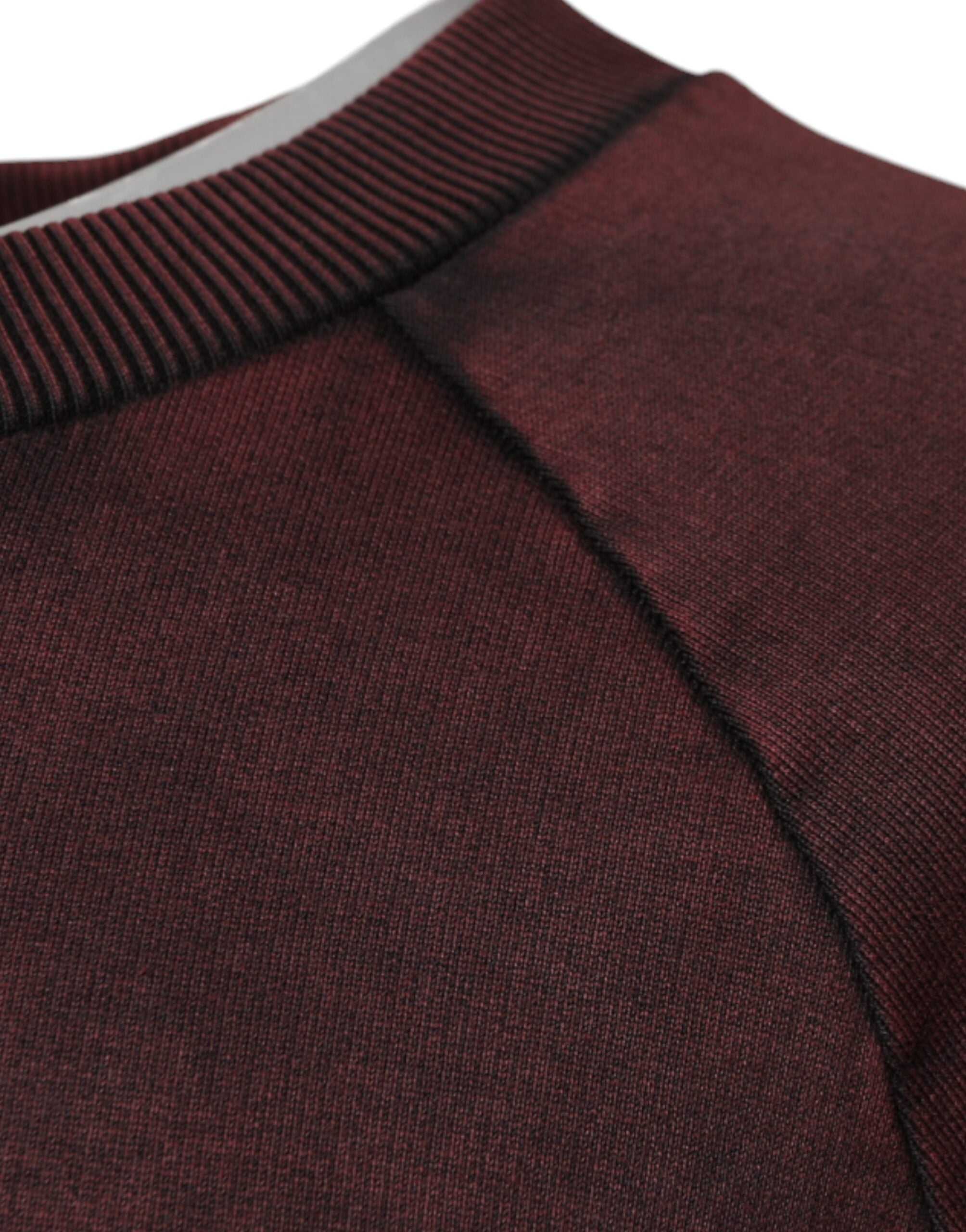 Brown Logo Cotton Crew Neck Pullover Sweater - ventzia