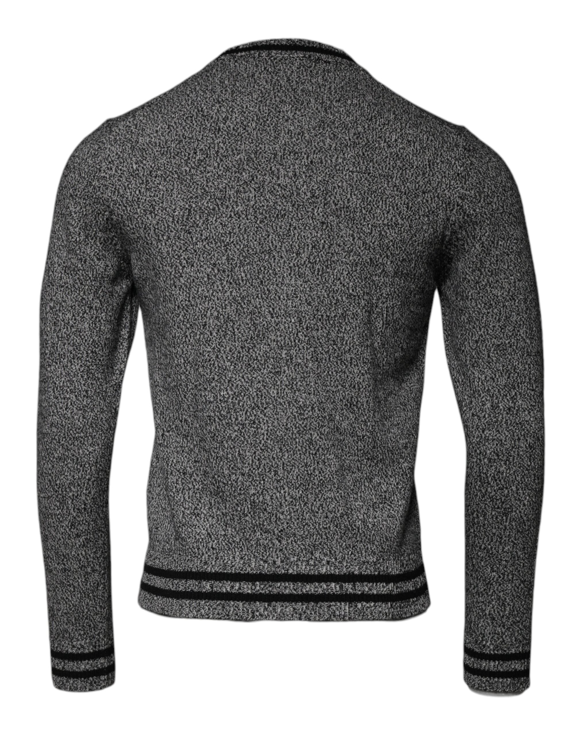 Gray Crown King Cashmere Pullover Sweater - ventzia