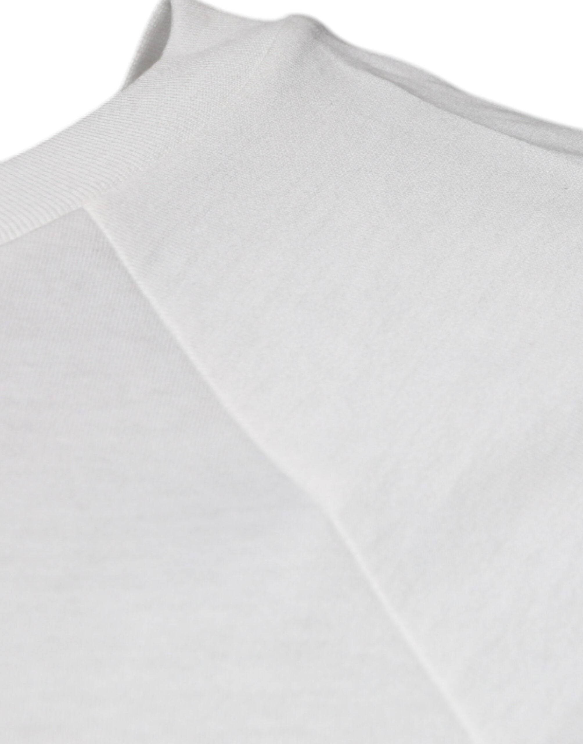White DG Sport Crew Neck Short Sleeve T-shirt - ventzia