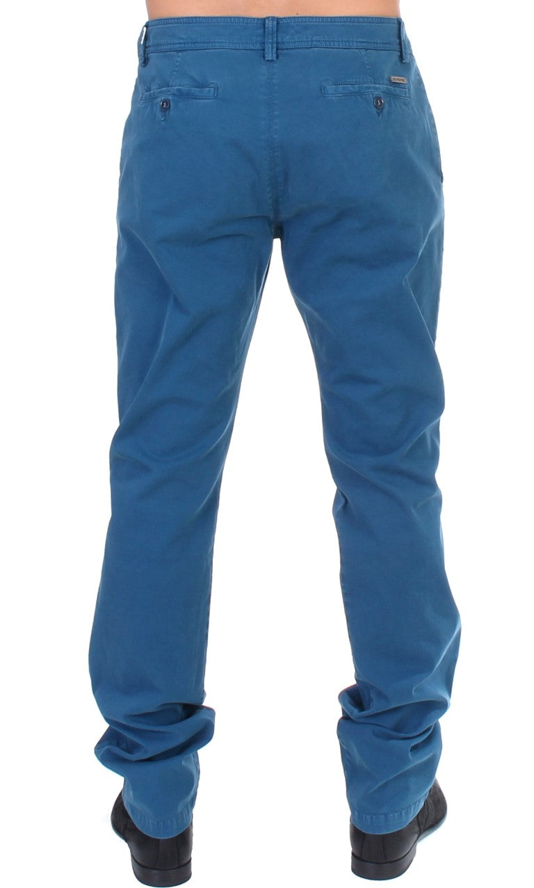 Elegant Straight Fit Cotton Chinos - ventzia