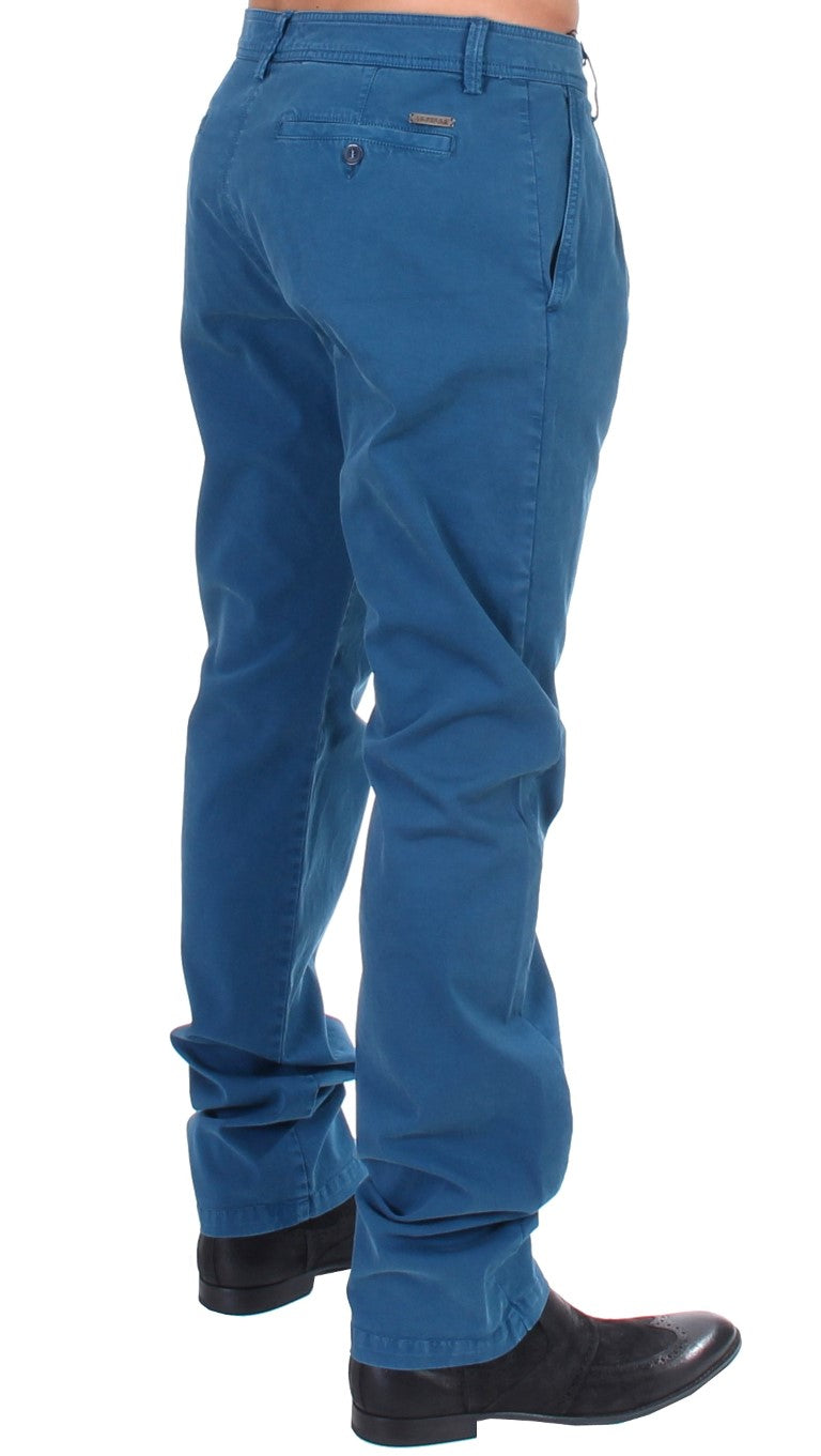 Elegant Straight Fit Cotton Chinos - ventzia