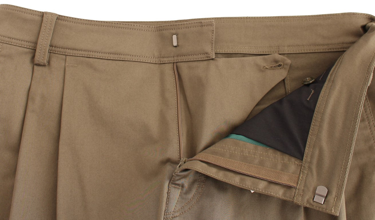 Elegant Green Comfort Straight Fit Pants - ventzia