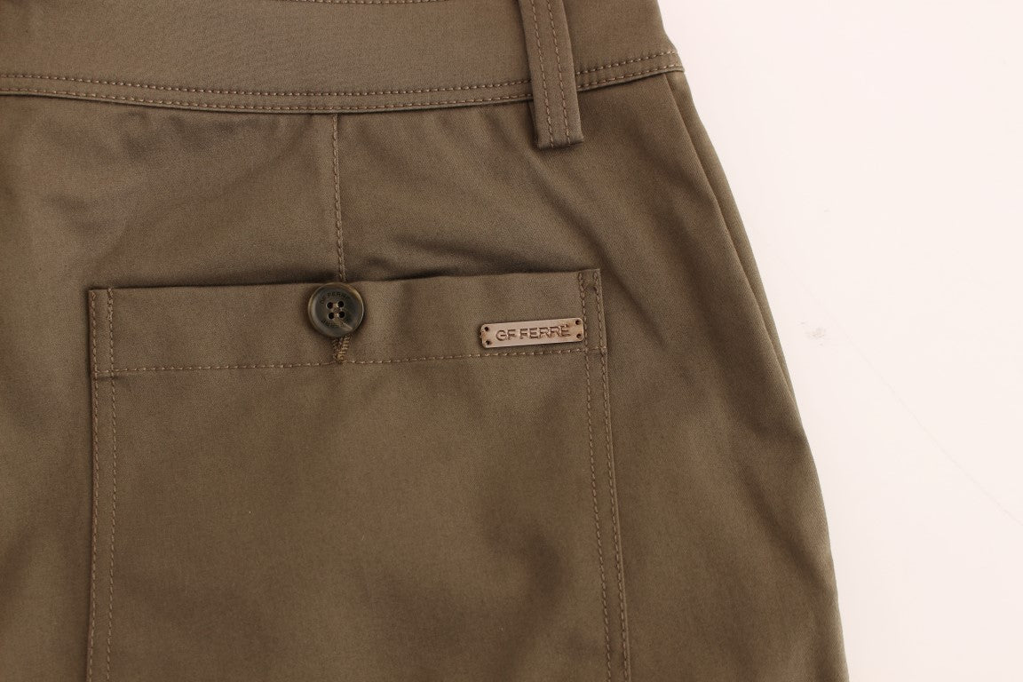Elegant Green Comfort Straight Fit Pants - ventzia