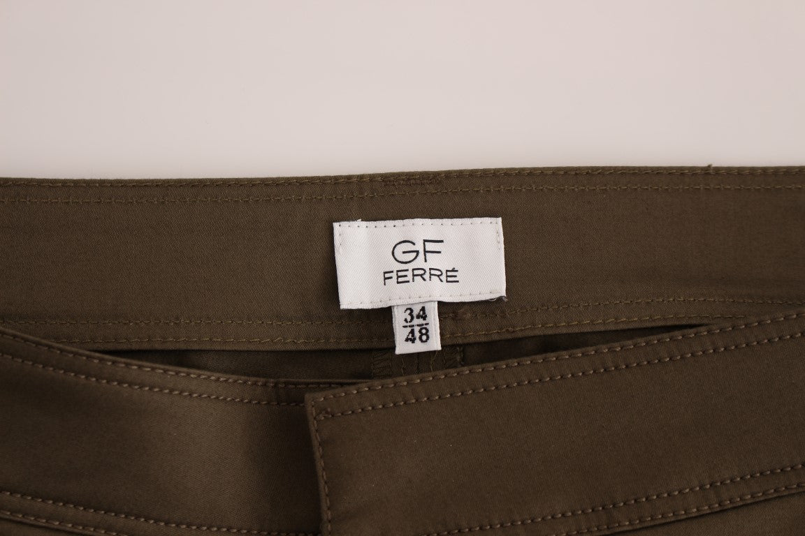 Elegant Green Comfort Straight Fit Pants - ventzia