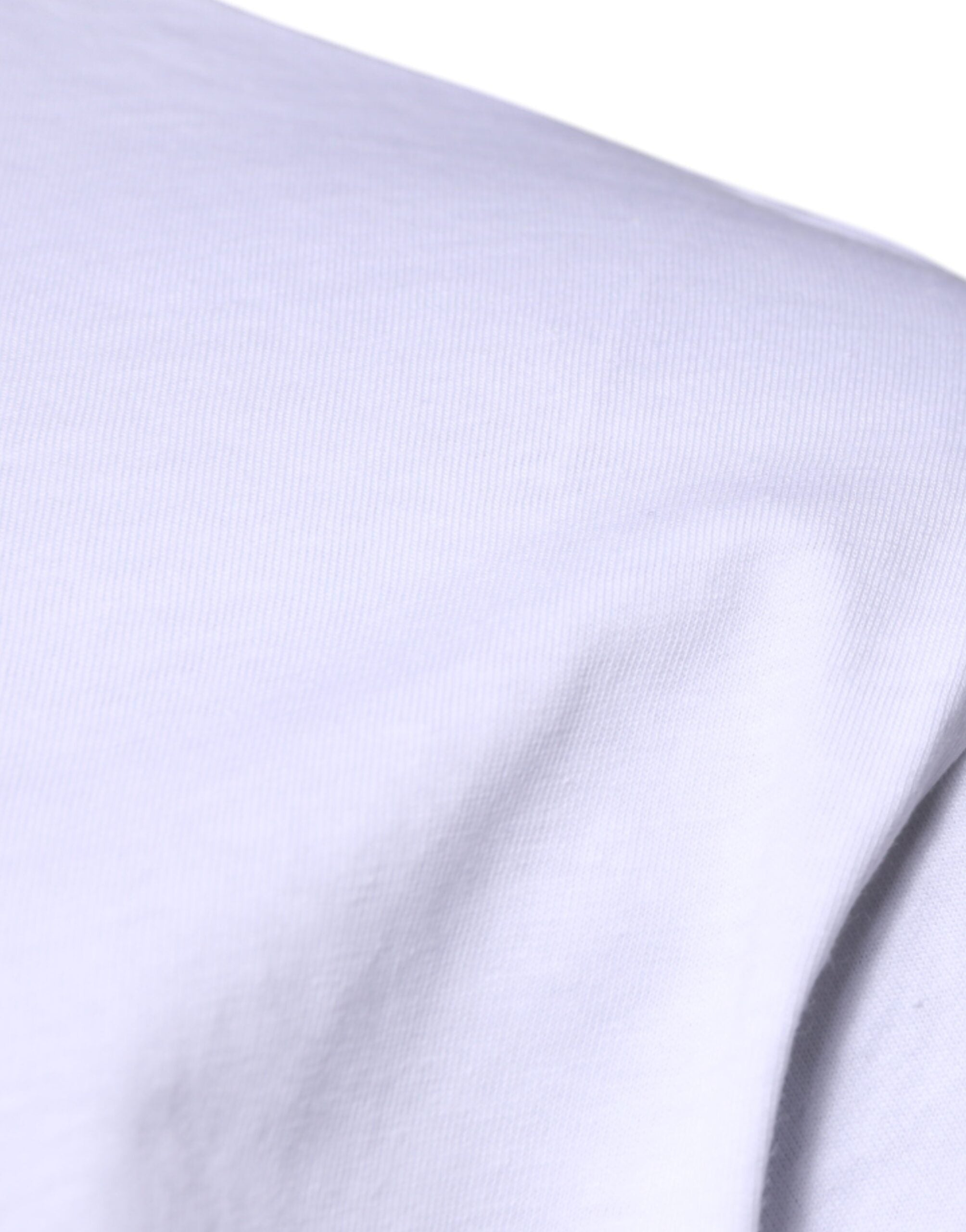 White DG Logo Cotton Crew Neck T-shirt - ventzia