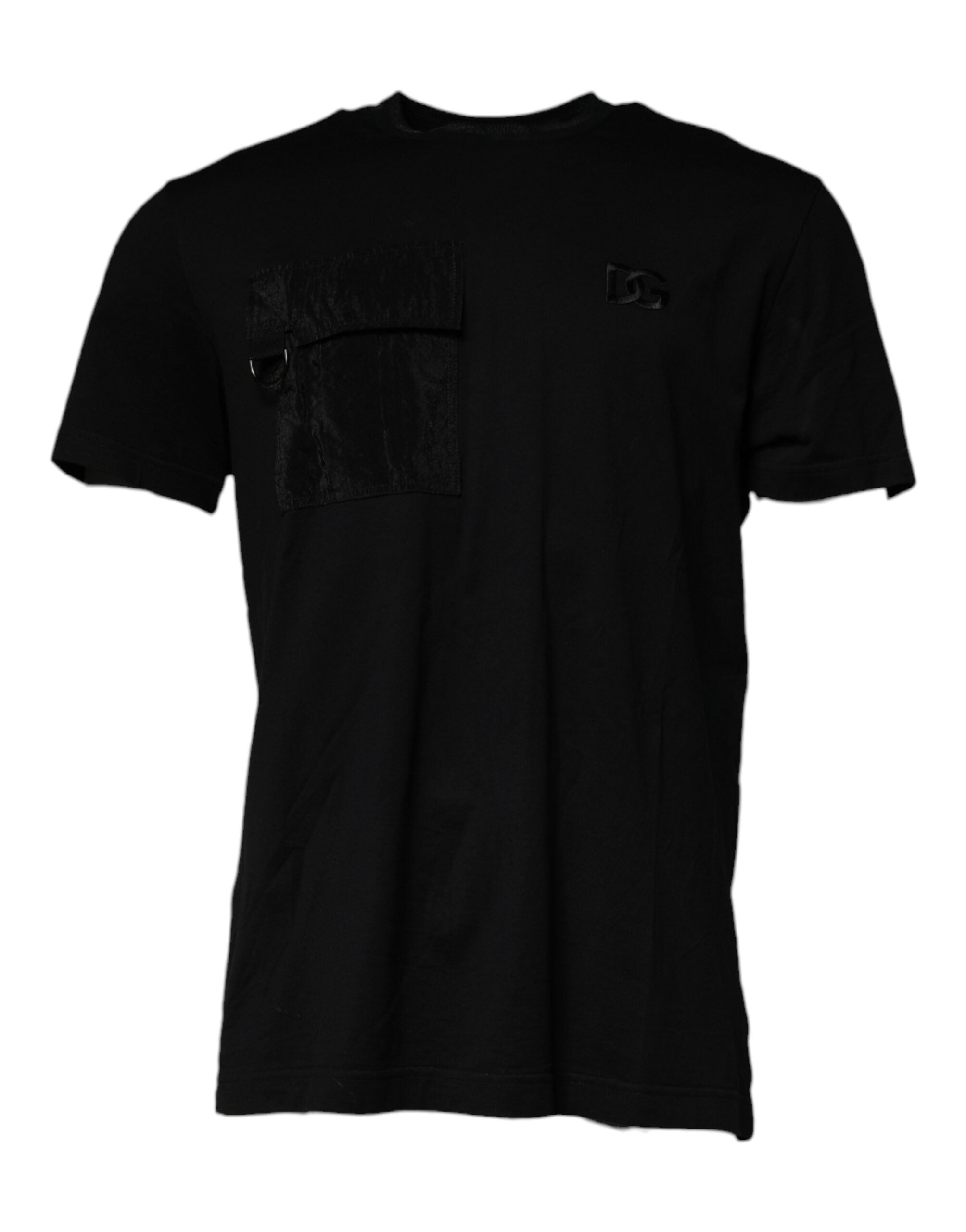 Black Crew Neck Short Sleeve T-shirt - ventzia