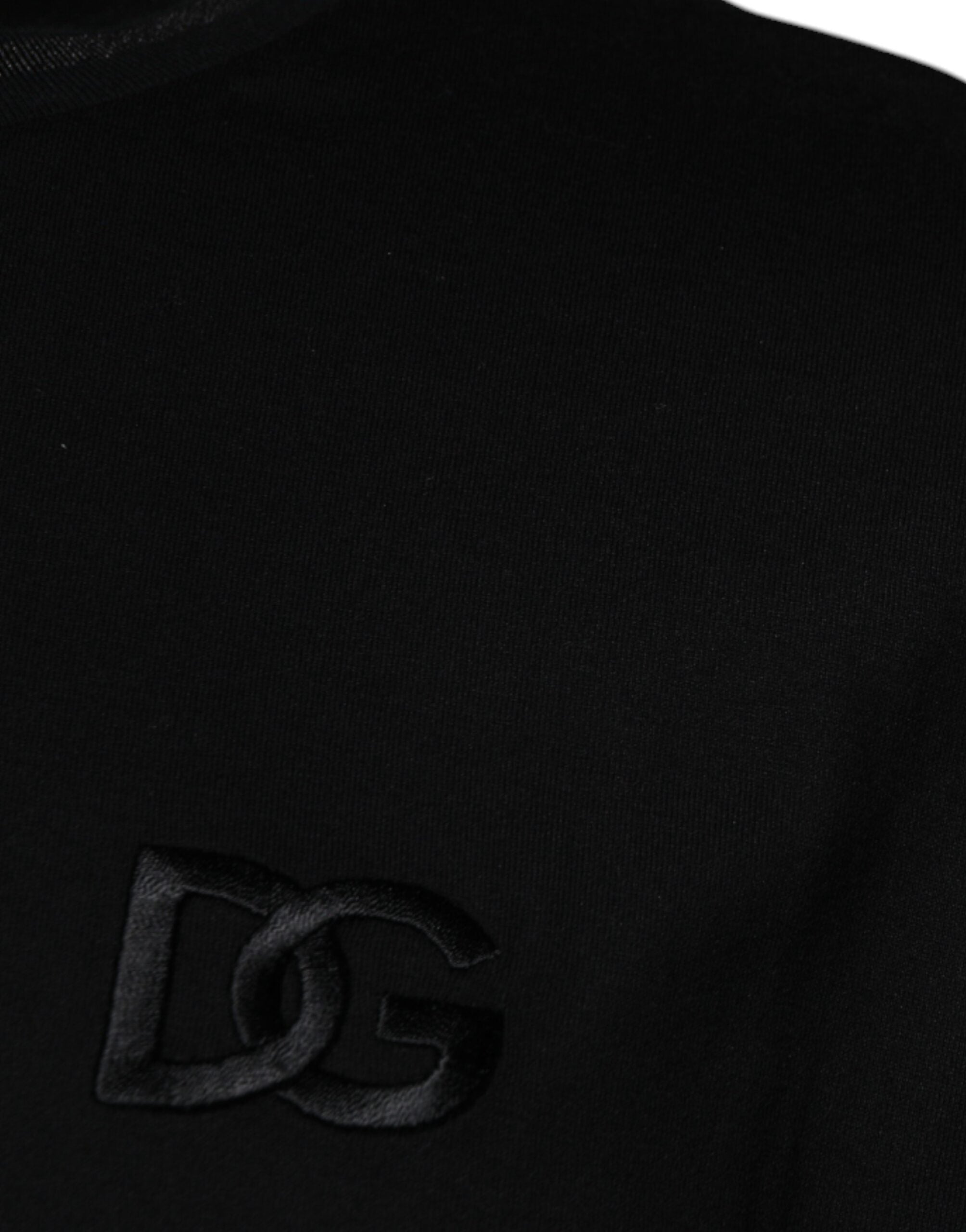 Black Crew Neck Short Sleeve T-shirt - ventzia