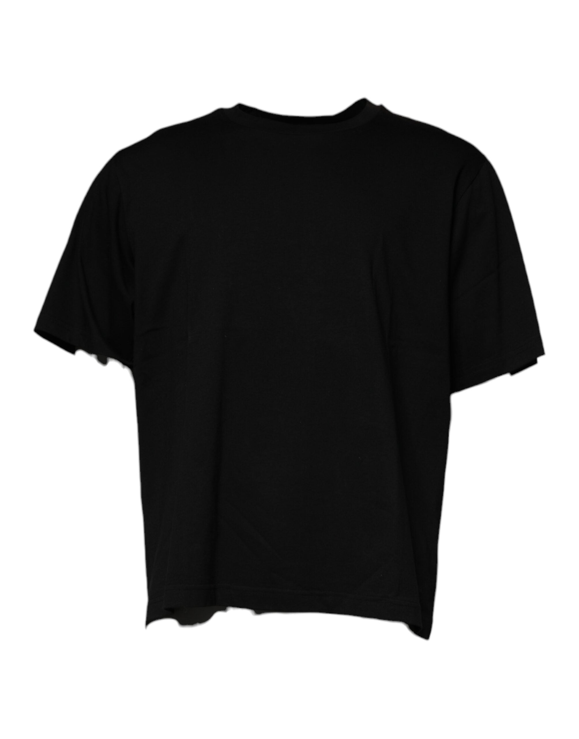 Black Crew Neck Short Sleeve T-shirt - ventzia