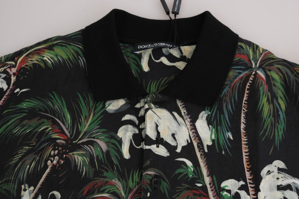 Sicilian Volcano Motive Polo Tee - ventzia
