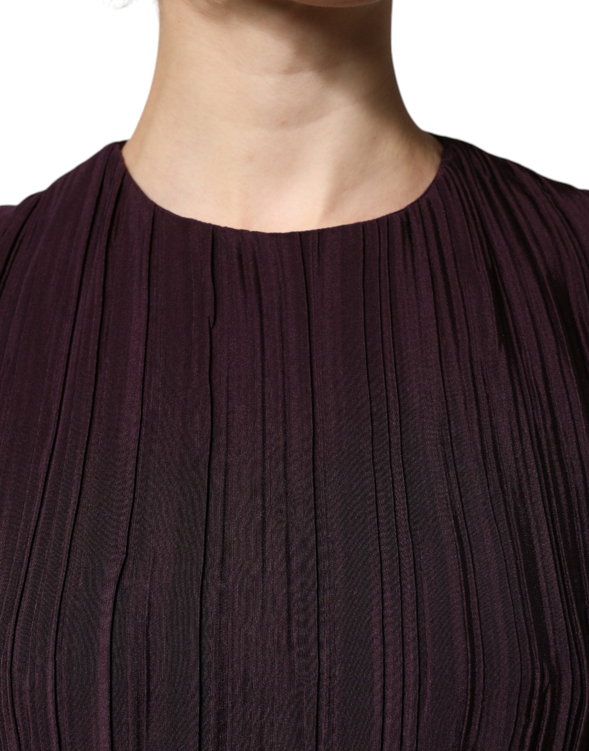 Brown Silk Short Sleeves Sheath Maxi Dress - ventzia