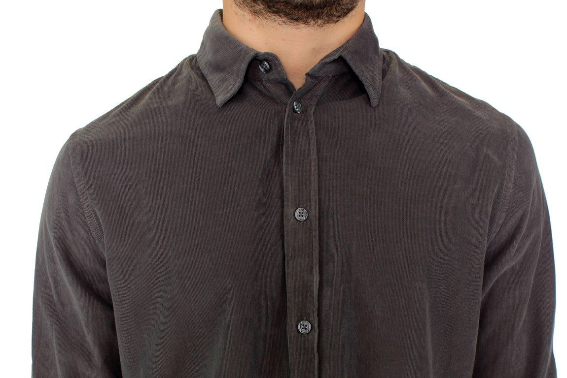 Chic Green Cotton Casual Men's Shirt - ventzia