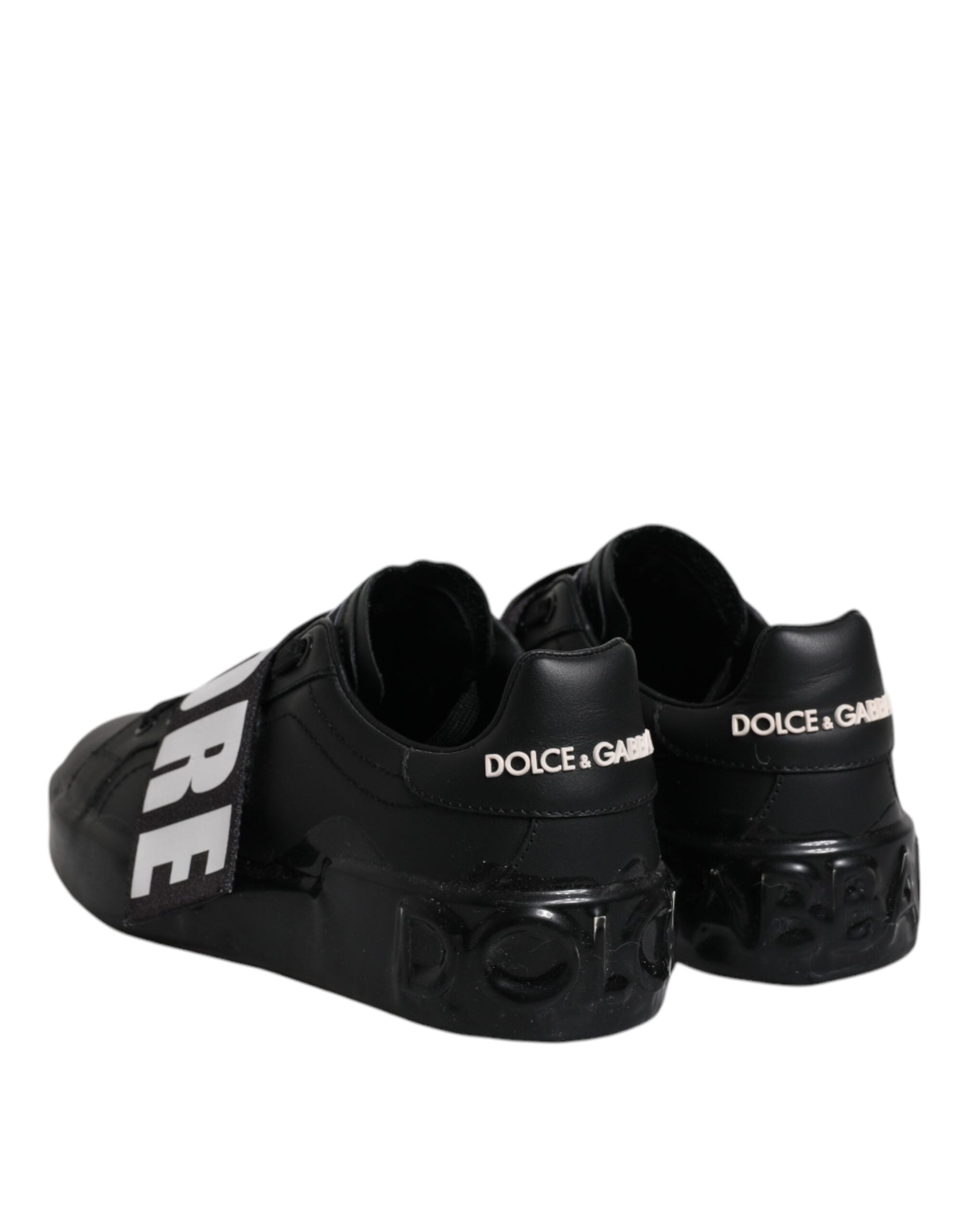 Black D&G AMORE Low Top Sneakers Shoes - ventzia