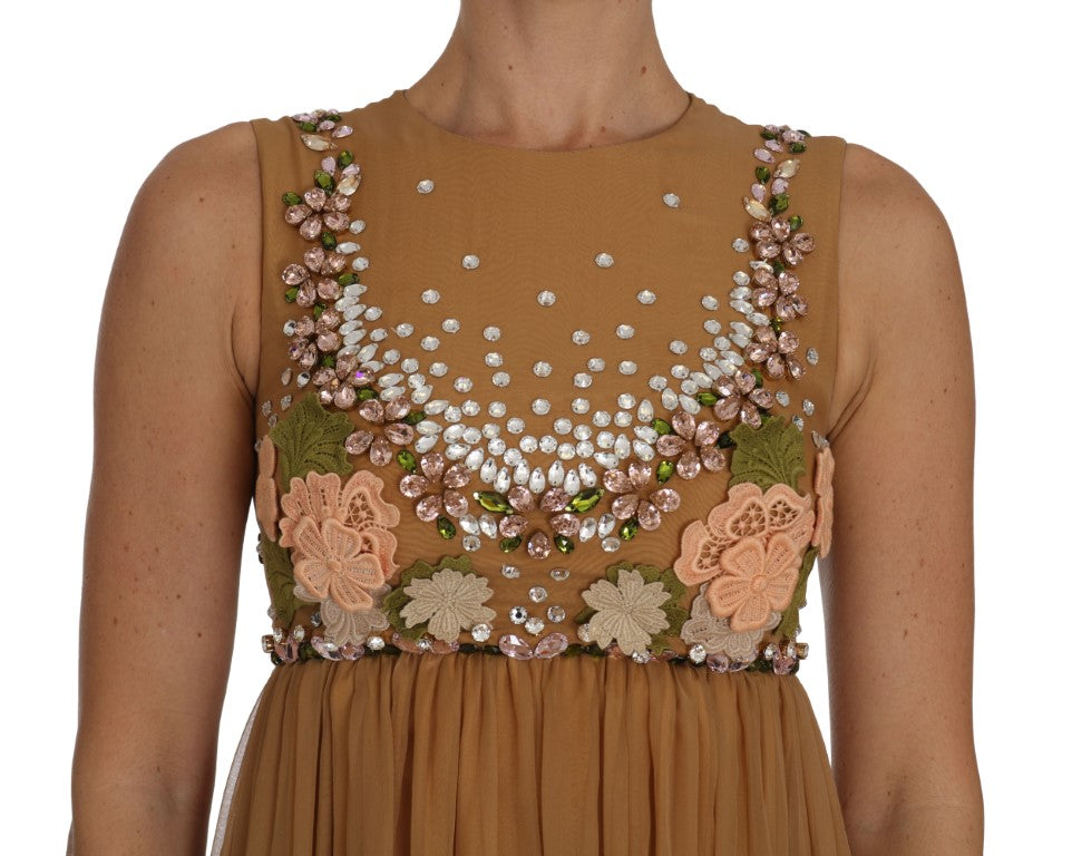 Exquisite Gold Silk A-line Dress - ventzia