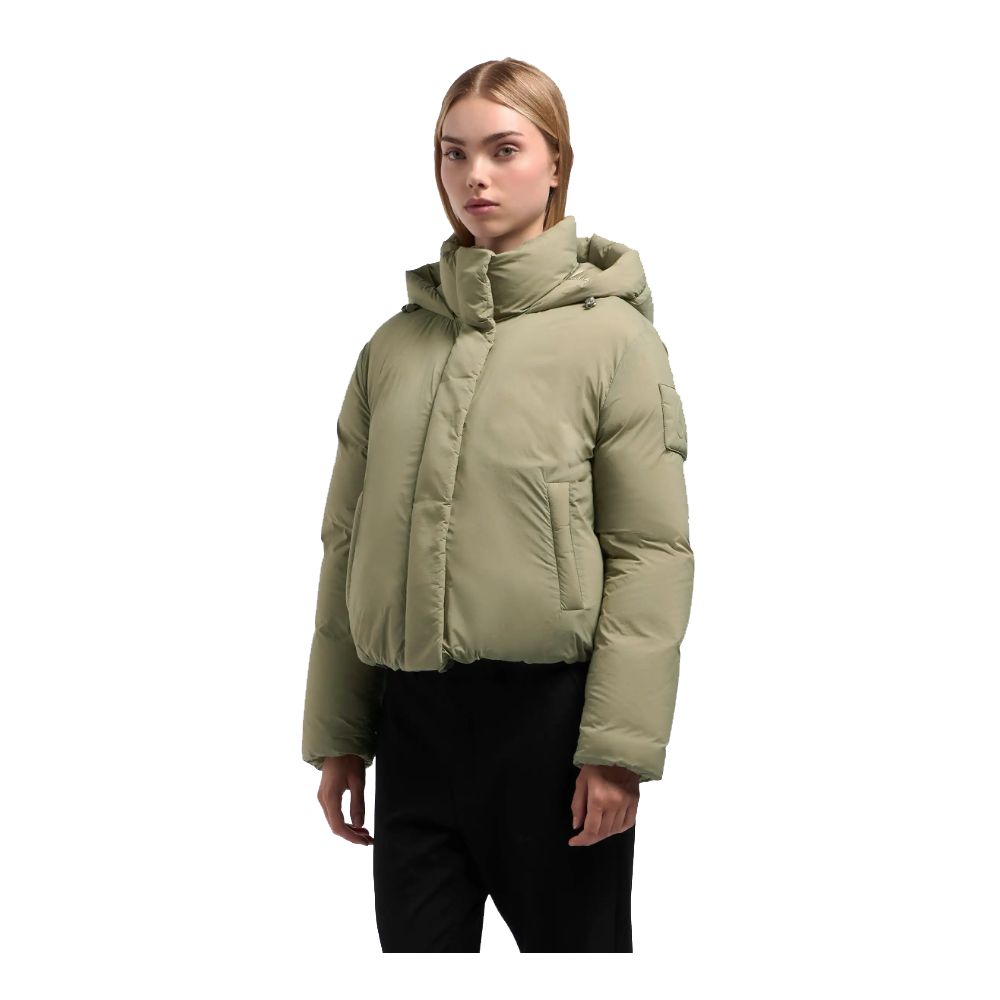 Green Nylon Jackets & Coat - ventzia
