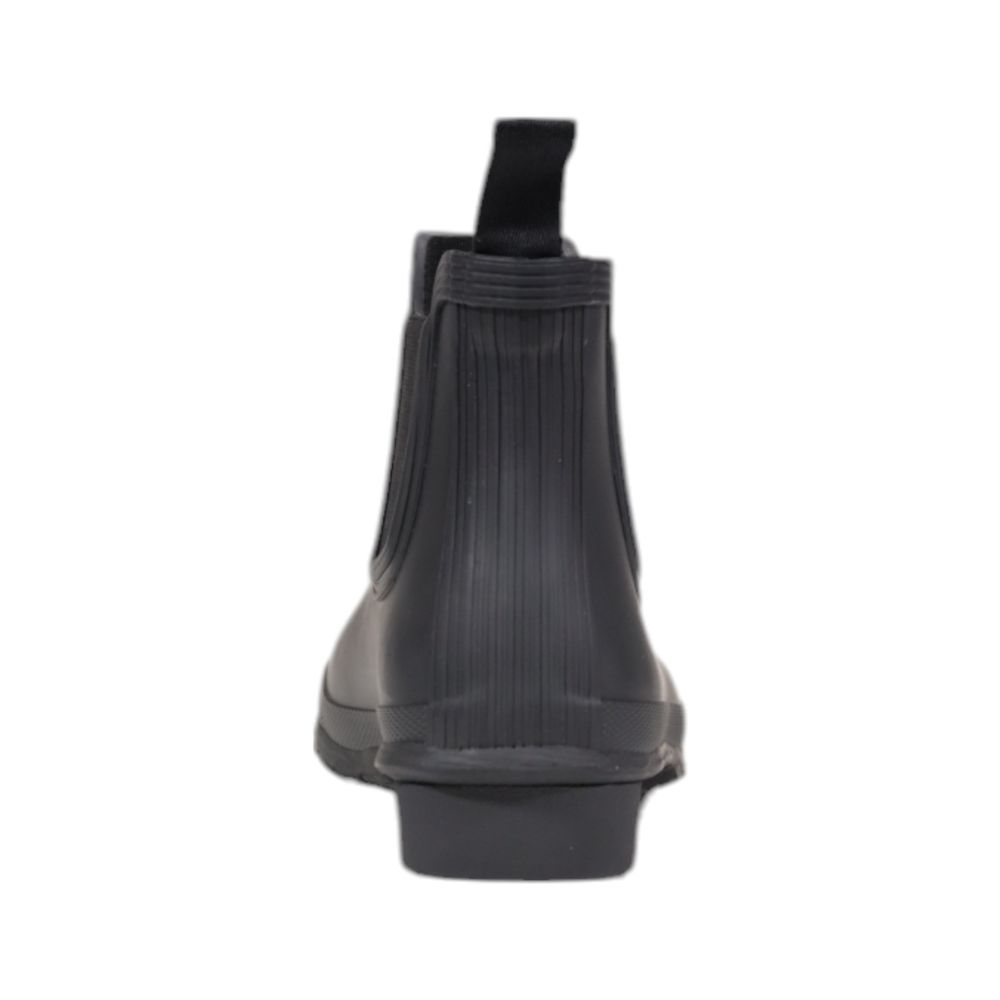 Black Recycled Polyester Ankle Boots - ventzia