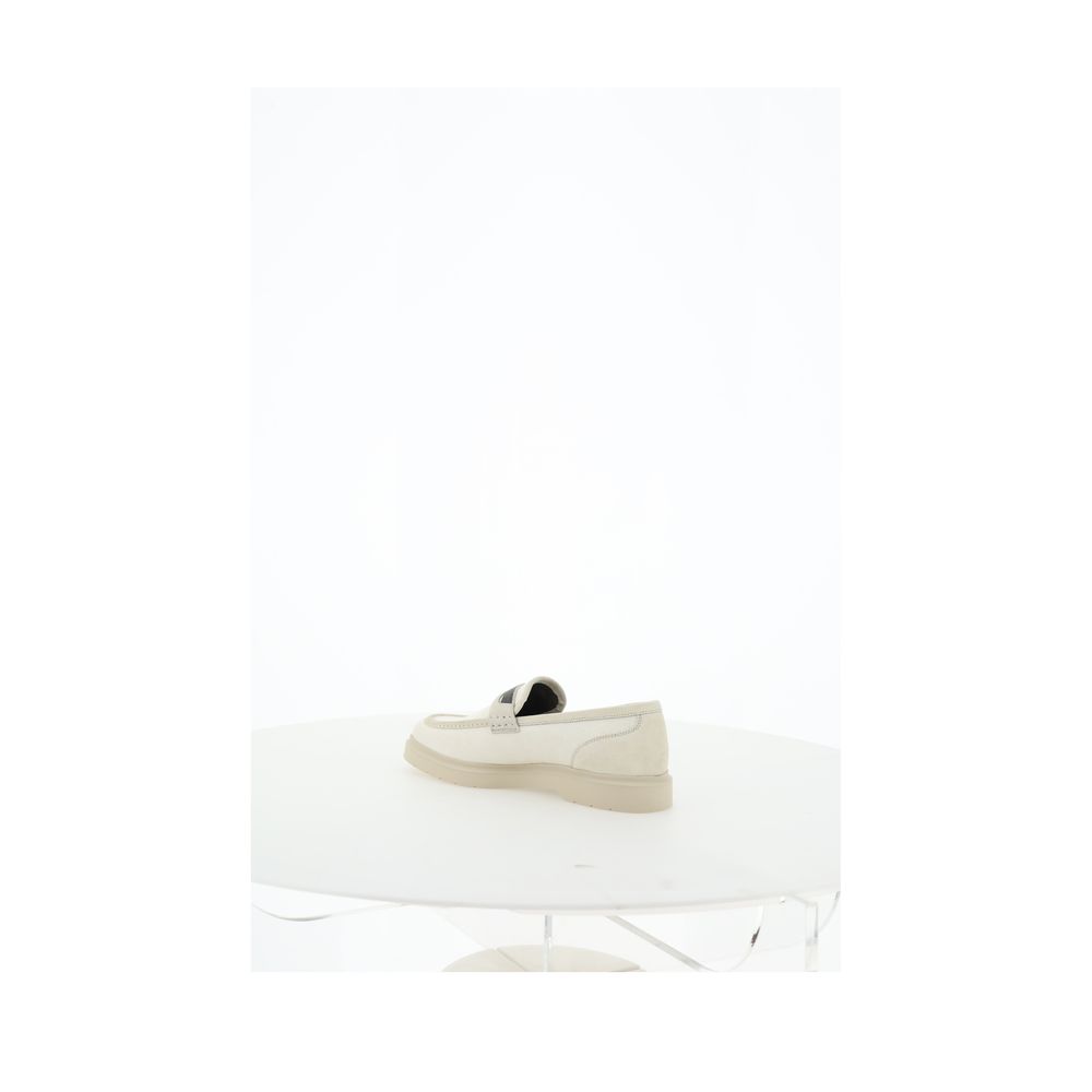 Beige Loafers Shoes - ventzia