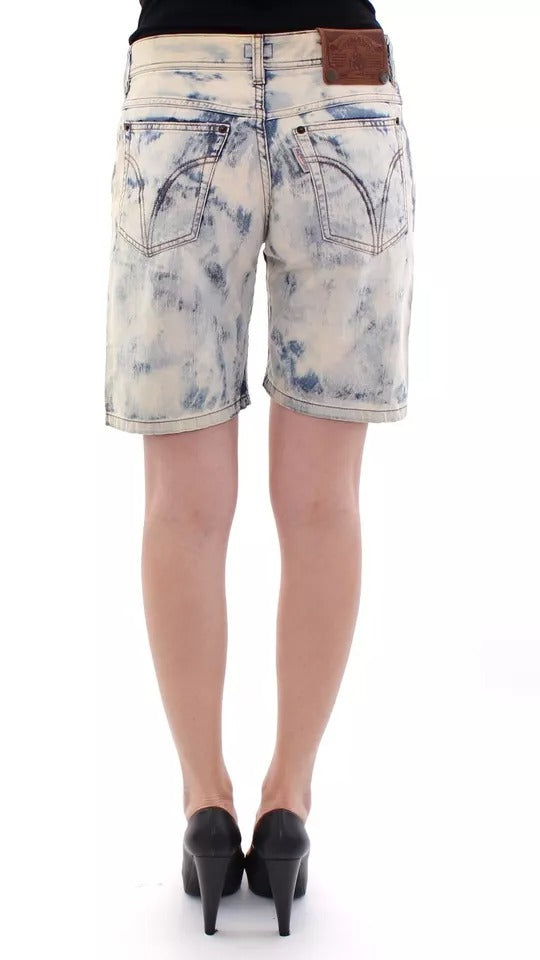 Blue D&G Cotton Washed Jeans Denim Shorts - ventzia