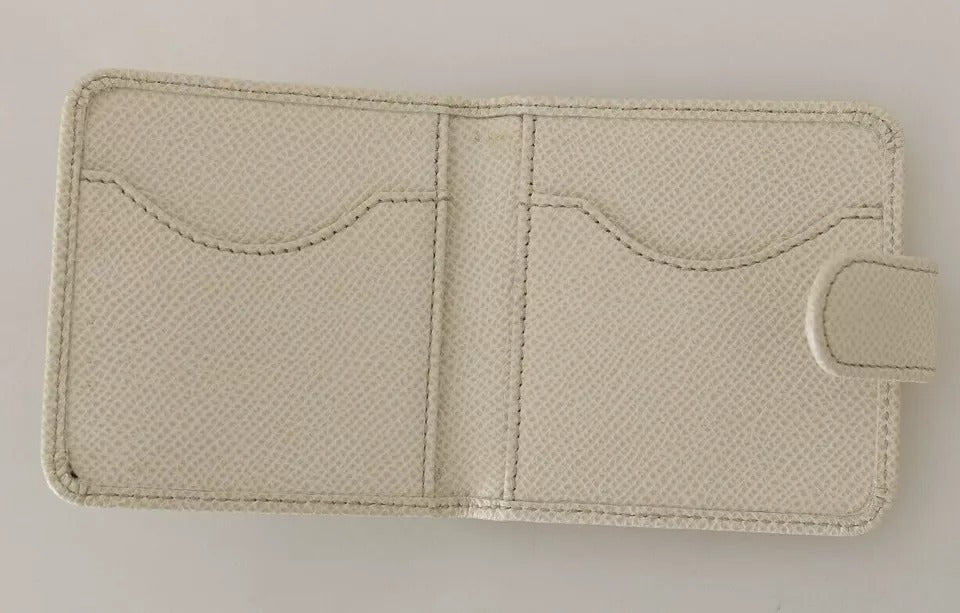 White Dauphine Leather Condom Case Holder Pocket Wallet - ventzia