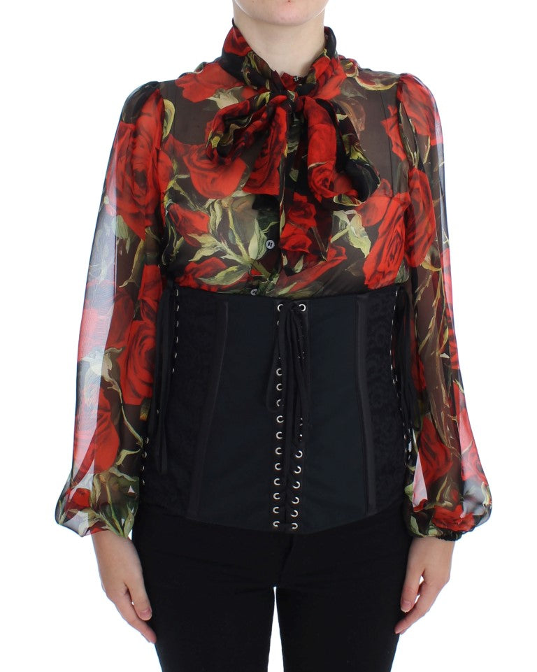 Elegant Black Floral Brocade Corset Belt - ventzia