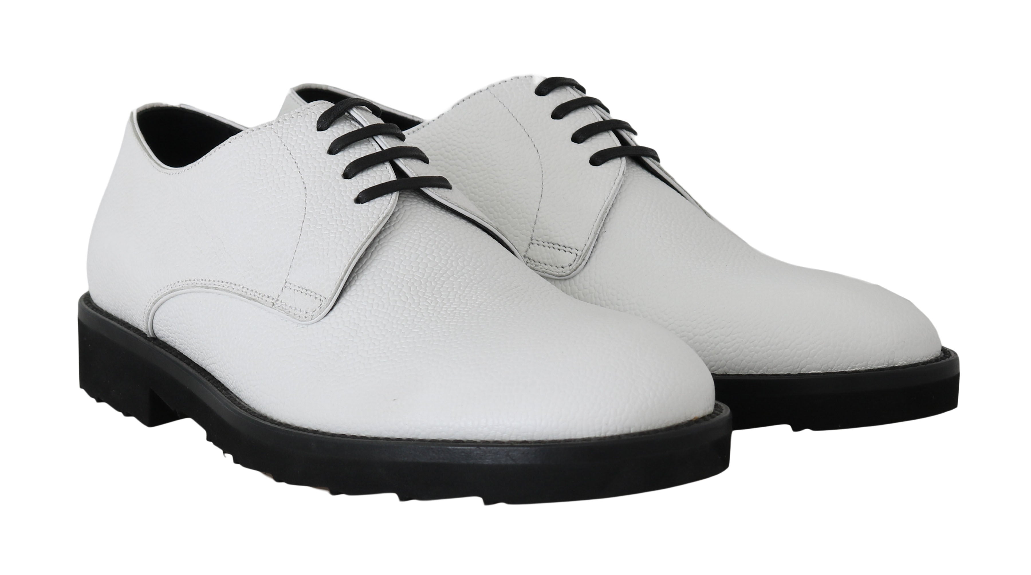 Elegant White Formal Leather Shoes - ventzia
