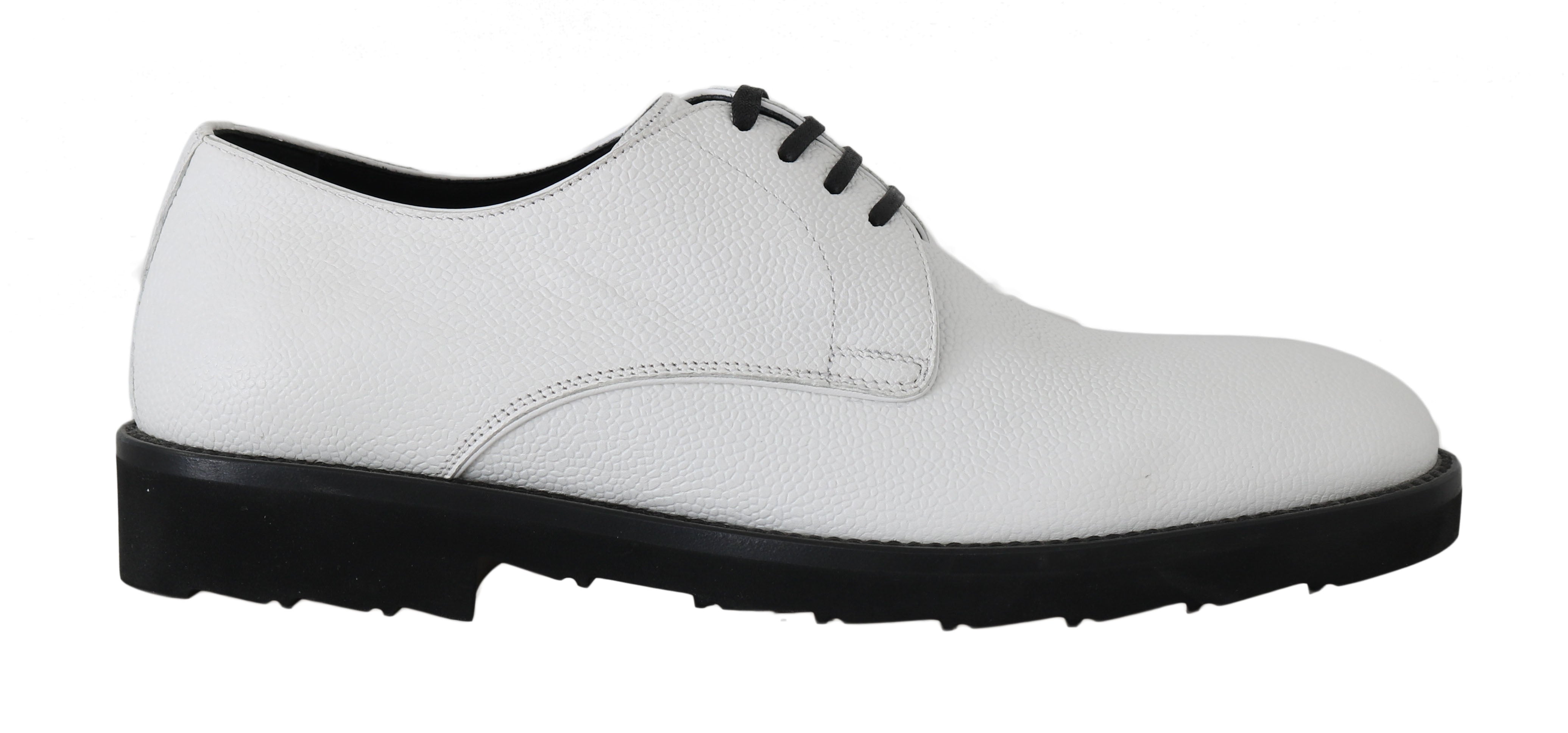 Elegant White Formal Leather Shoes - ventzia