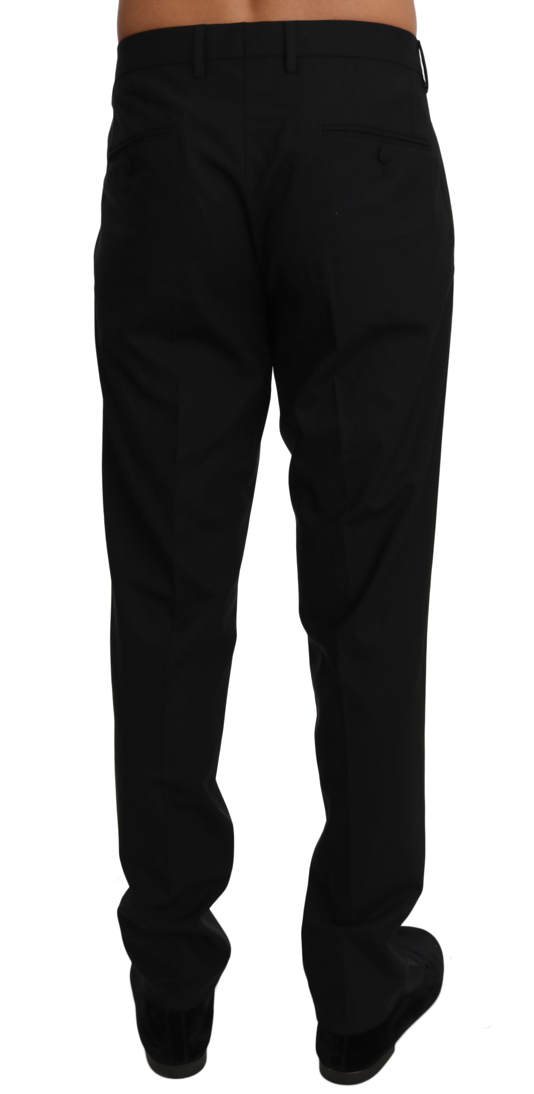 Elegant Formal Wool Blend Trousers - ventzia
