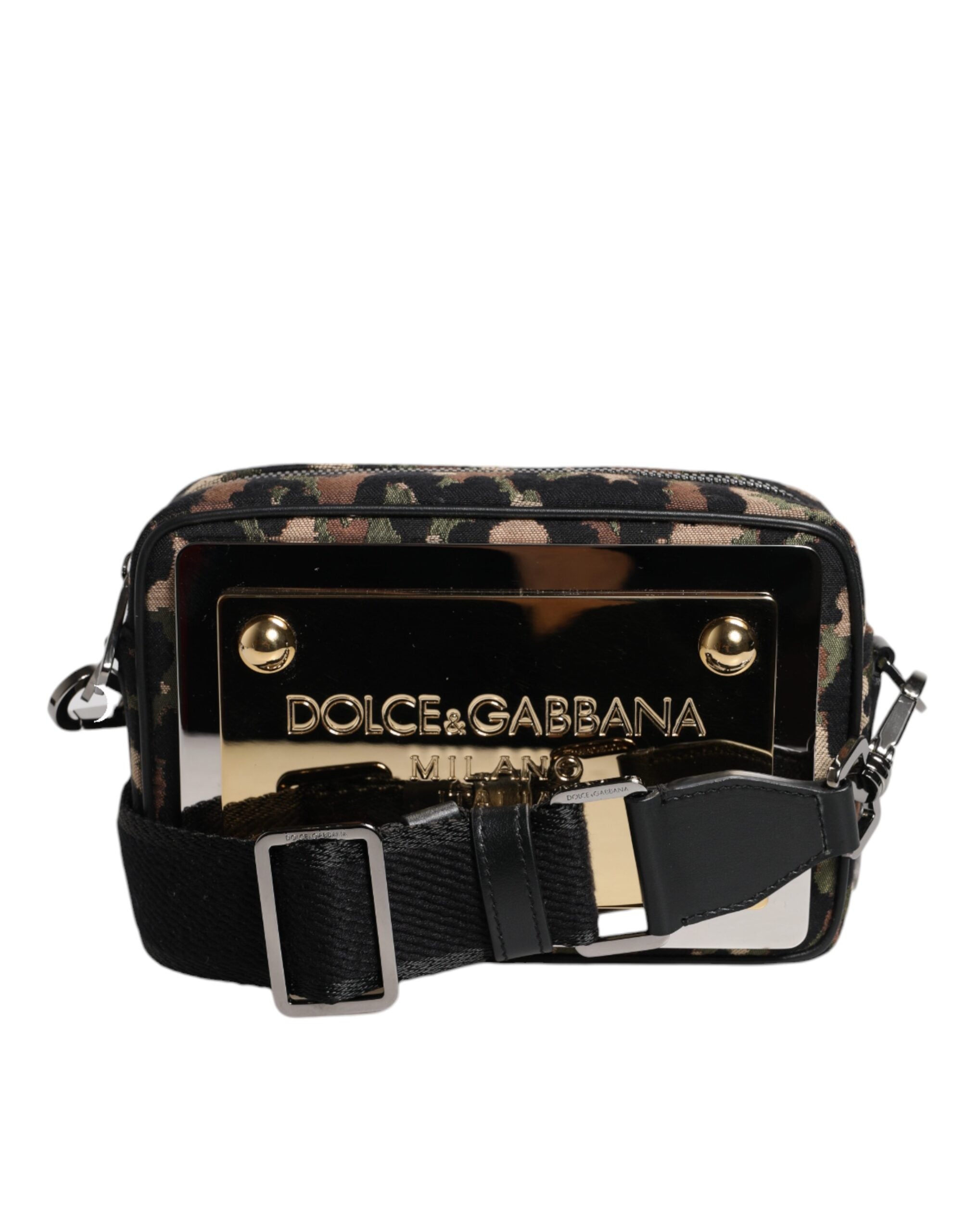 Multicolor Leopard Jacquard DG Logo Crossbody Bag - ventzia