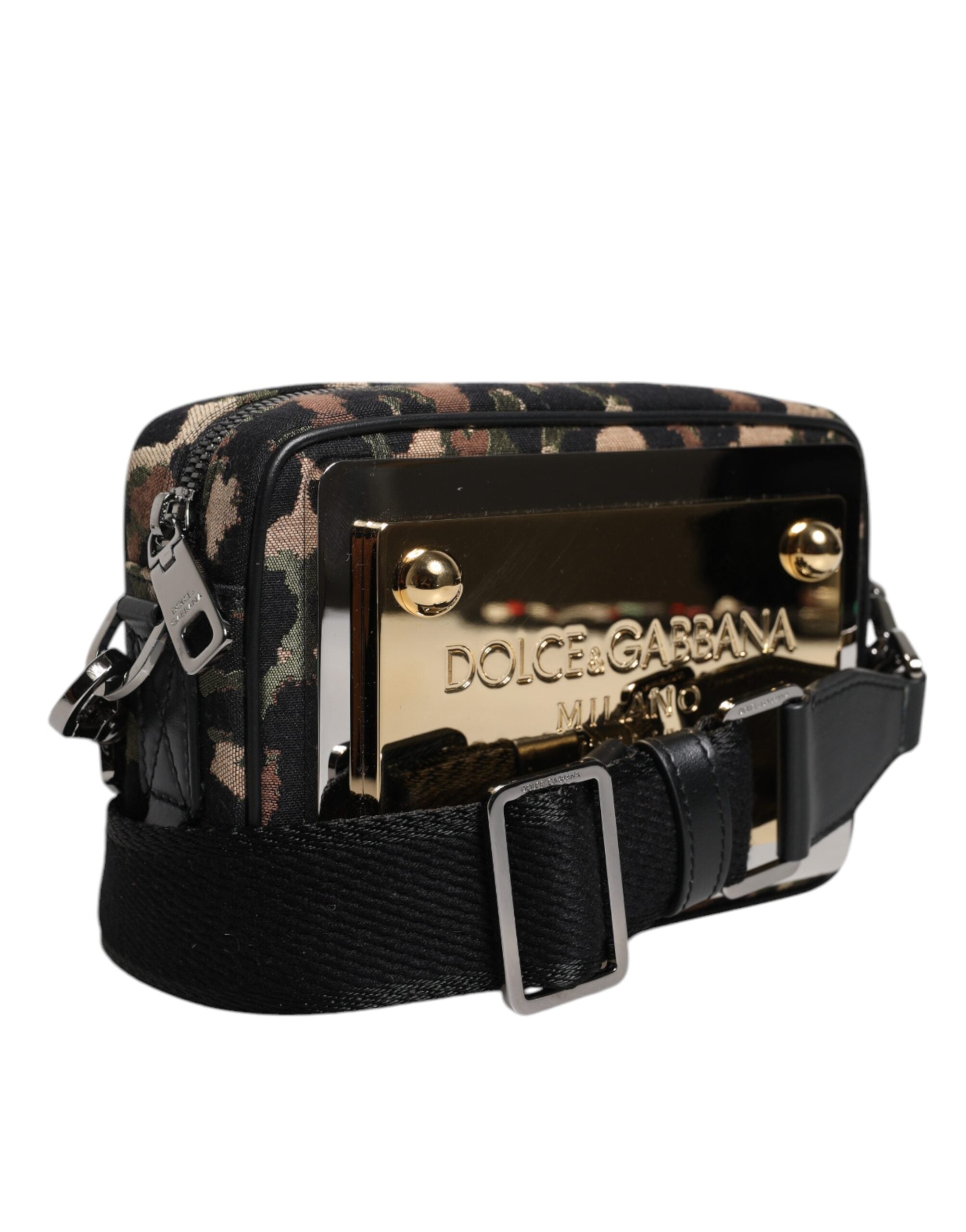 Multicolor Leopard Jacquard DG Logo Crossbody Bag - ventzia