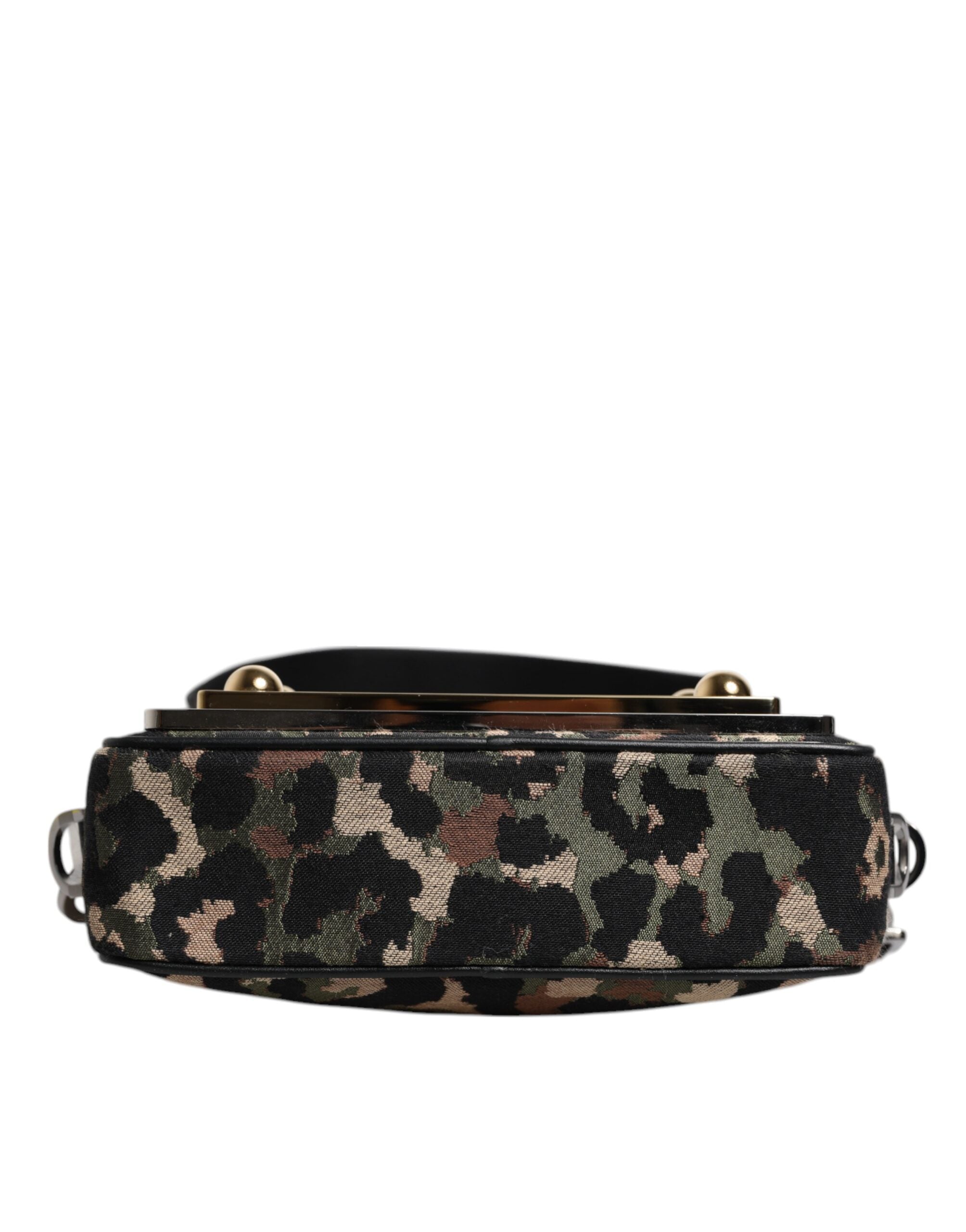 Multicolor Leopard Jacquard DG Logo Crossbody Bag - ventzia
