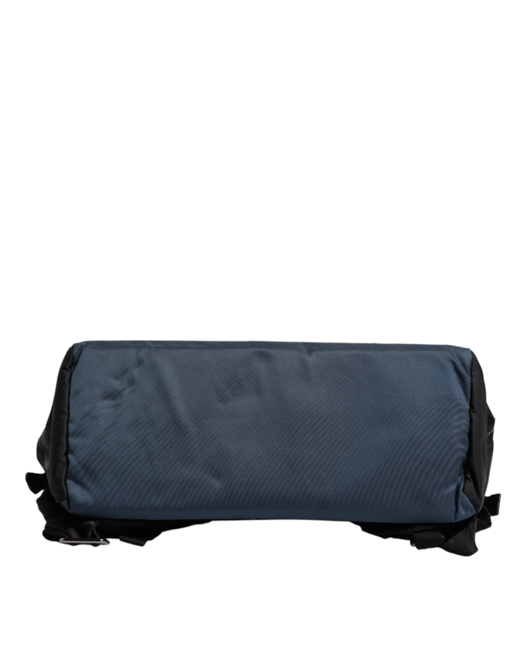 Black Nylon DG Logo School Backpack Bag - ventzia
