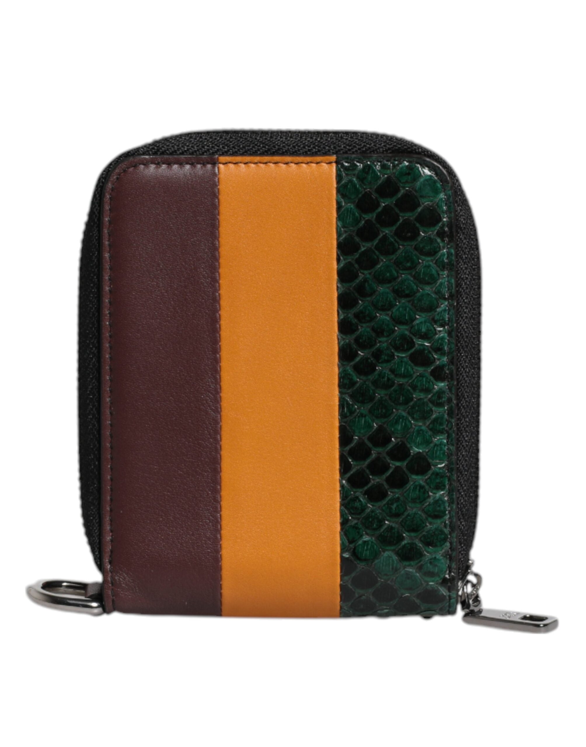 Multicolor Exotic Leather DG Bifold Card Holder Wallet - ventzia