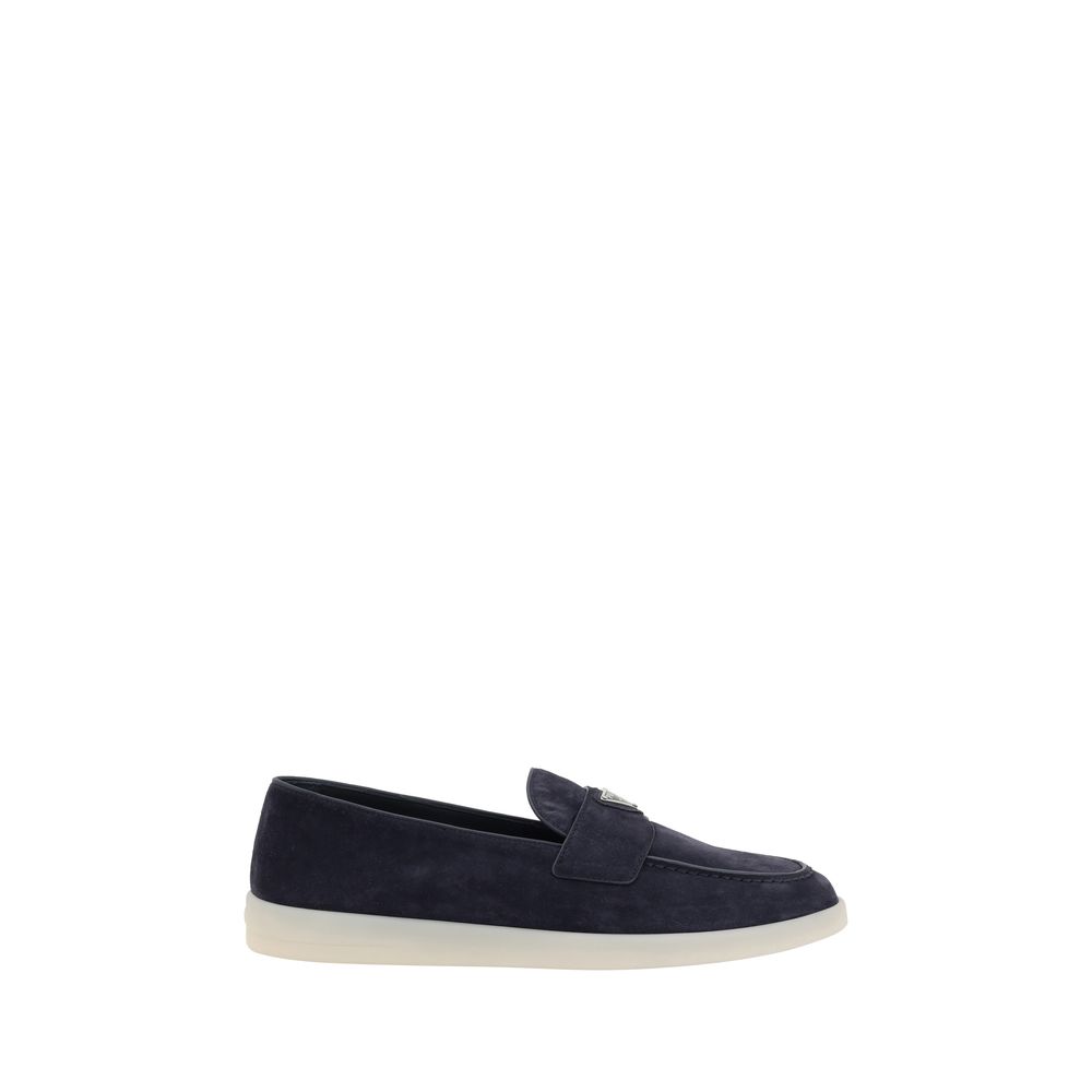 Blue Rubber Slip-On Loafers - ventzia