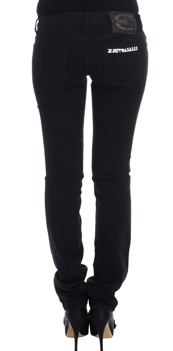 Chic Slim Skinny Black Jeans - ventzia