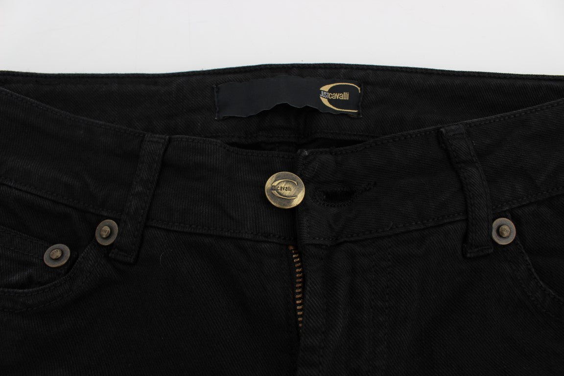 Chic Slim Skinny Black Jeans - ventzia