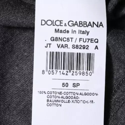 Dark Gray Crew Neck Short Sleeves T-shirt - ventzia