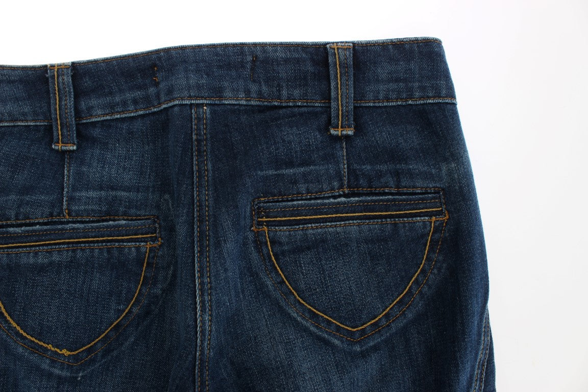 Elegant Flare Leg Low Waist Denim - ventzia