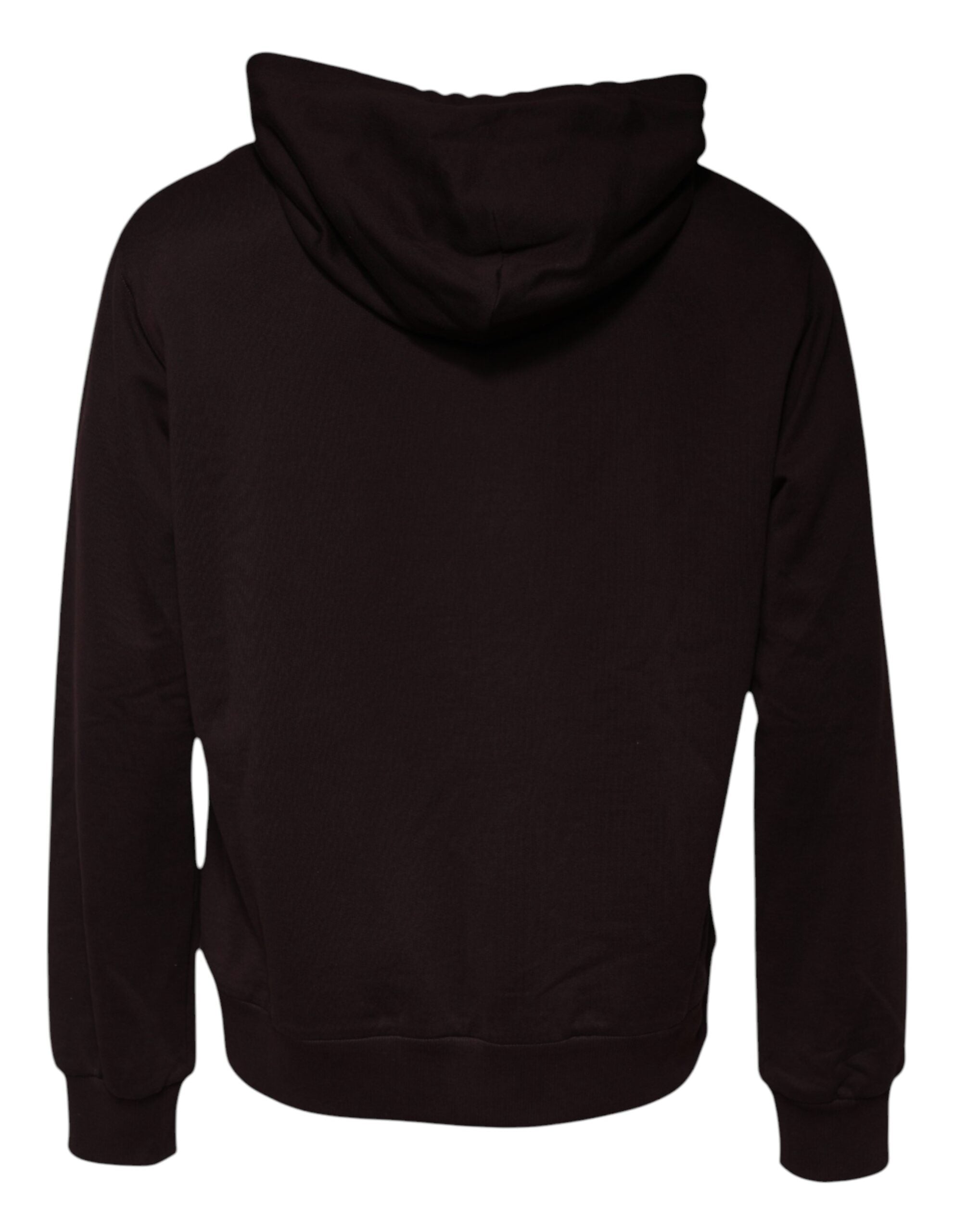 Brown Cotton Hooded Men Sweatshirt Sweater - ventzia