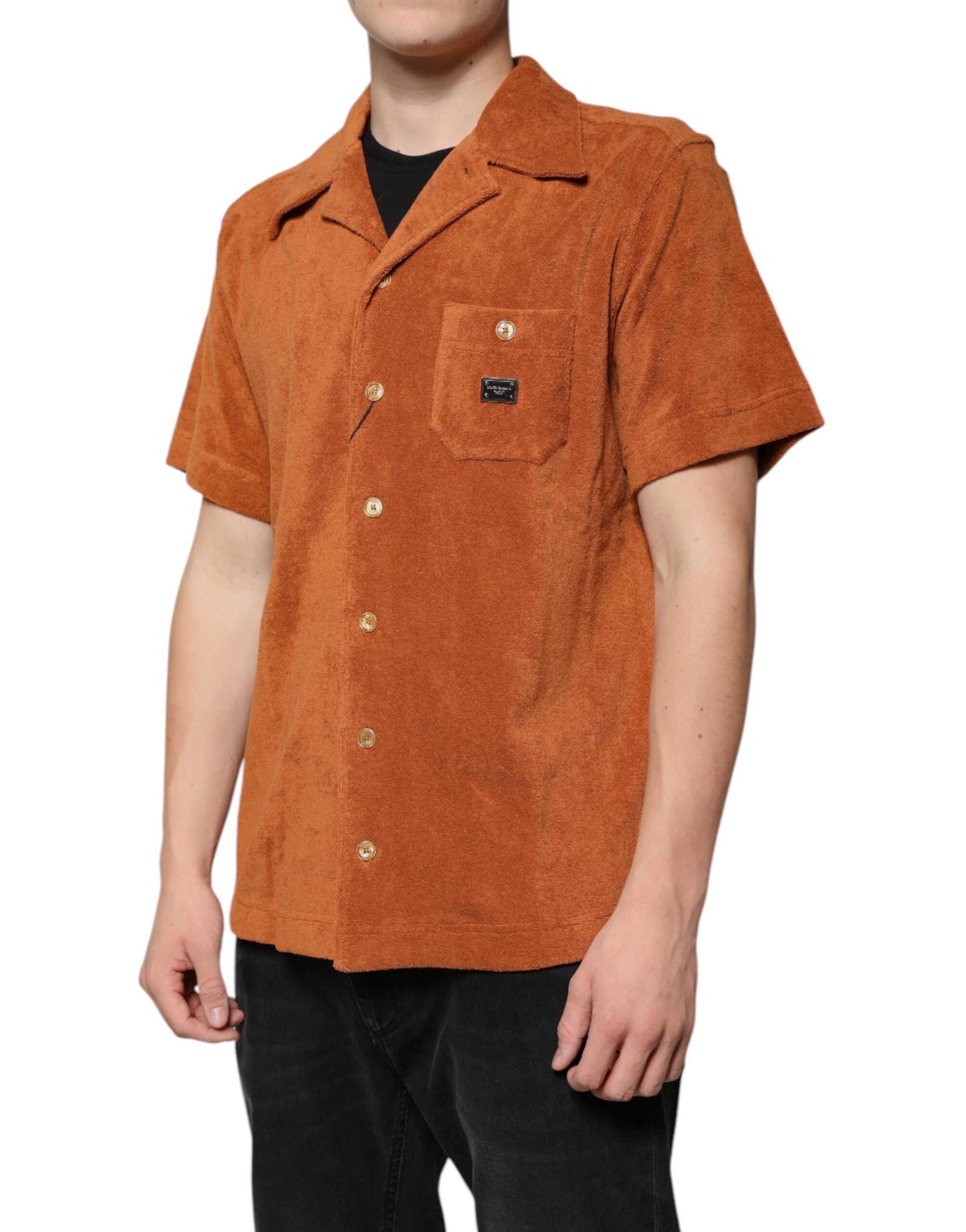 Hazel Cotton Velvet Button Down Collared Shirt - ventzia