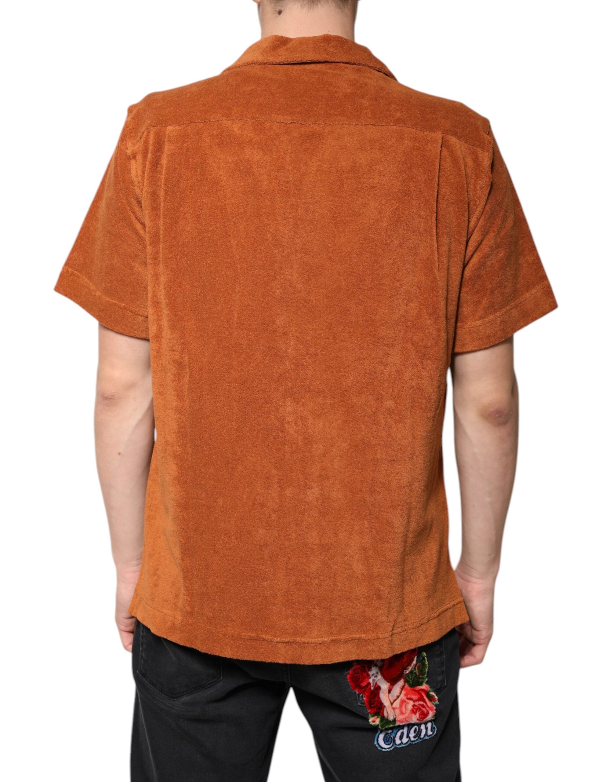 Hazel Cotton Velvet Button Down Collared Shirt - ventzia