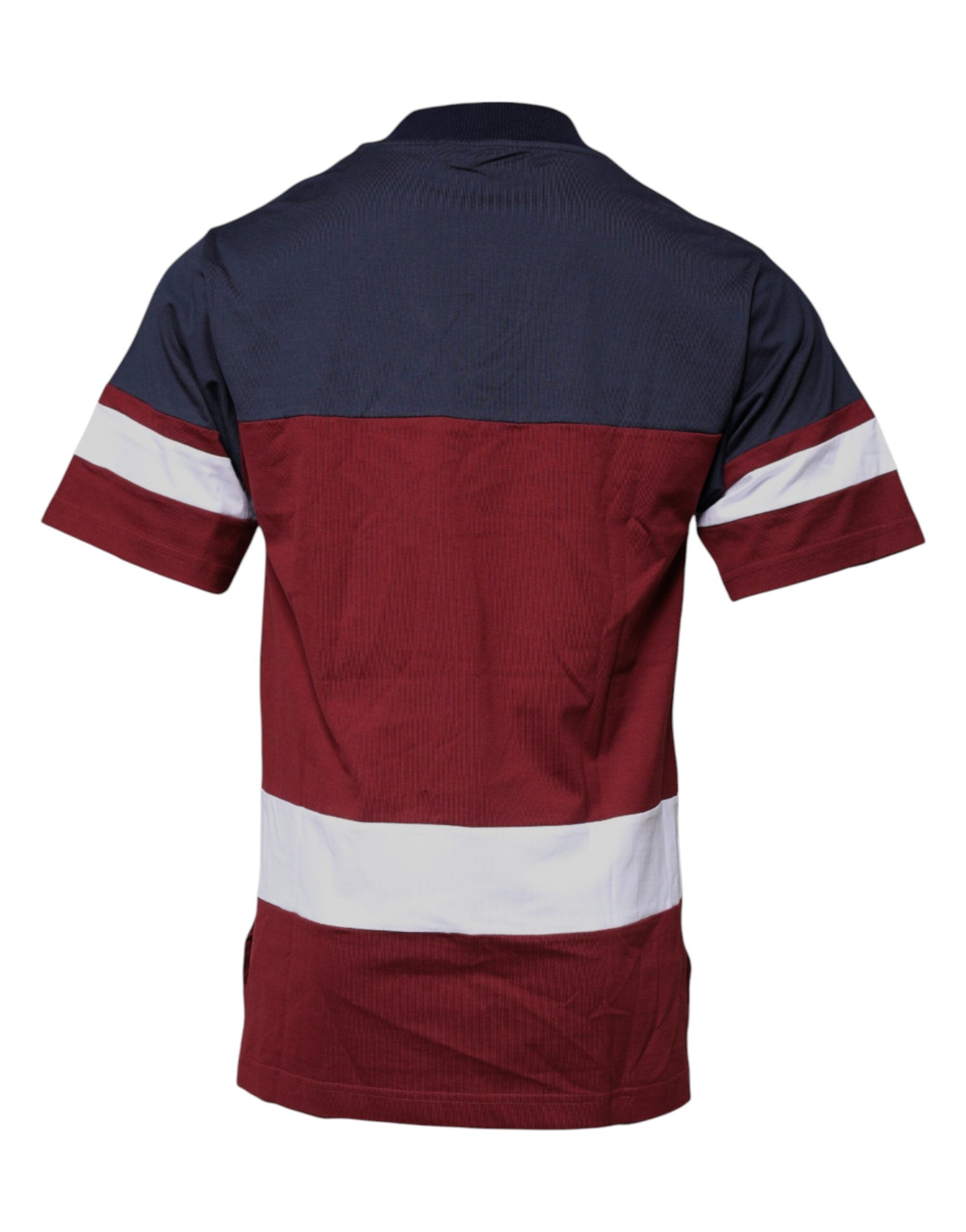 Multicolor Cotton Vneck Short Sleeve T-shirt - ventzia