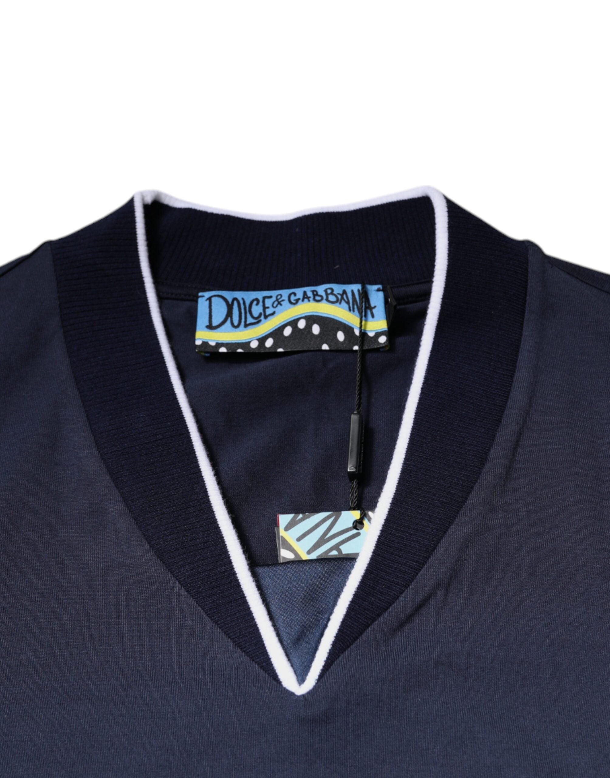 Multicolor Cotton Vneck Short Sleeve T-shirt - ventzia